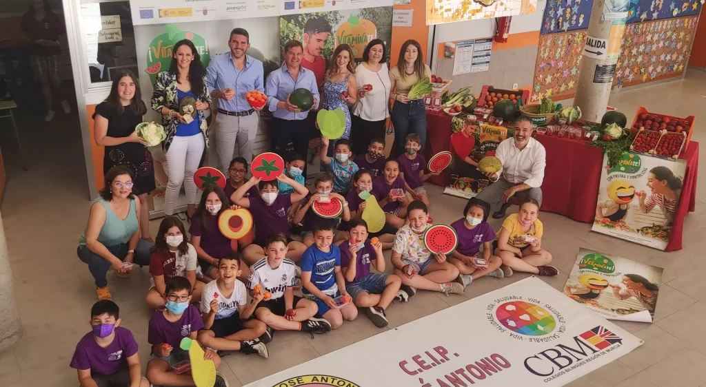 Presentación del Plan de Fruta Escolar 2021-2022 en el CEIP José Antonio de Fuente Álamo