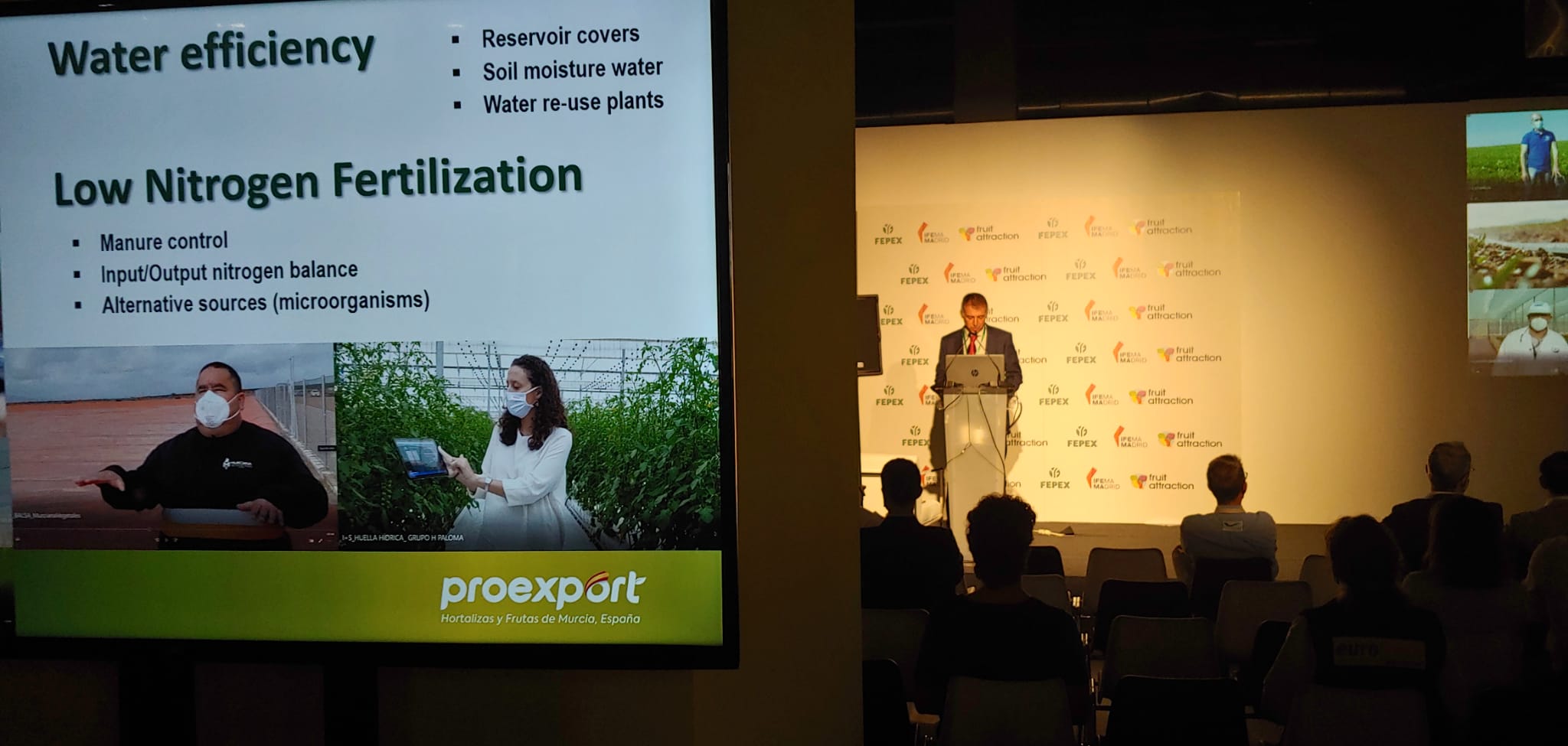Proexport promociona la agricultura sostenible murciana en el Biofruit Congress