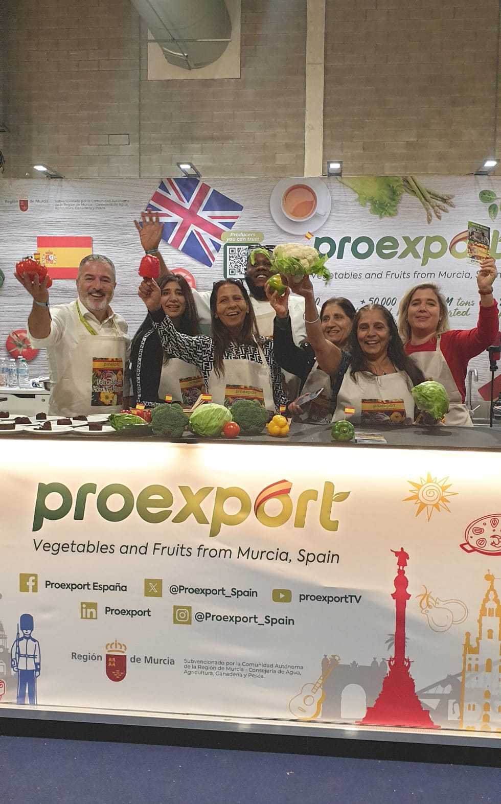 Proexport promociona las hortalizas murcianas en el Reino Unido a través de la ‘Good Food Show Winter‘